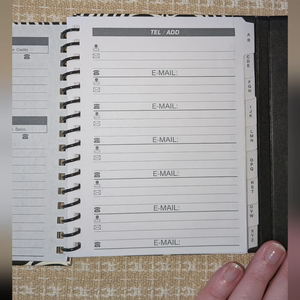 Zebra Print Address Book - Picture 4 of 4